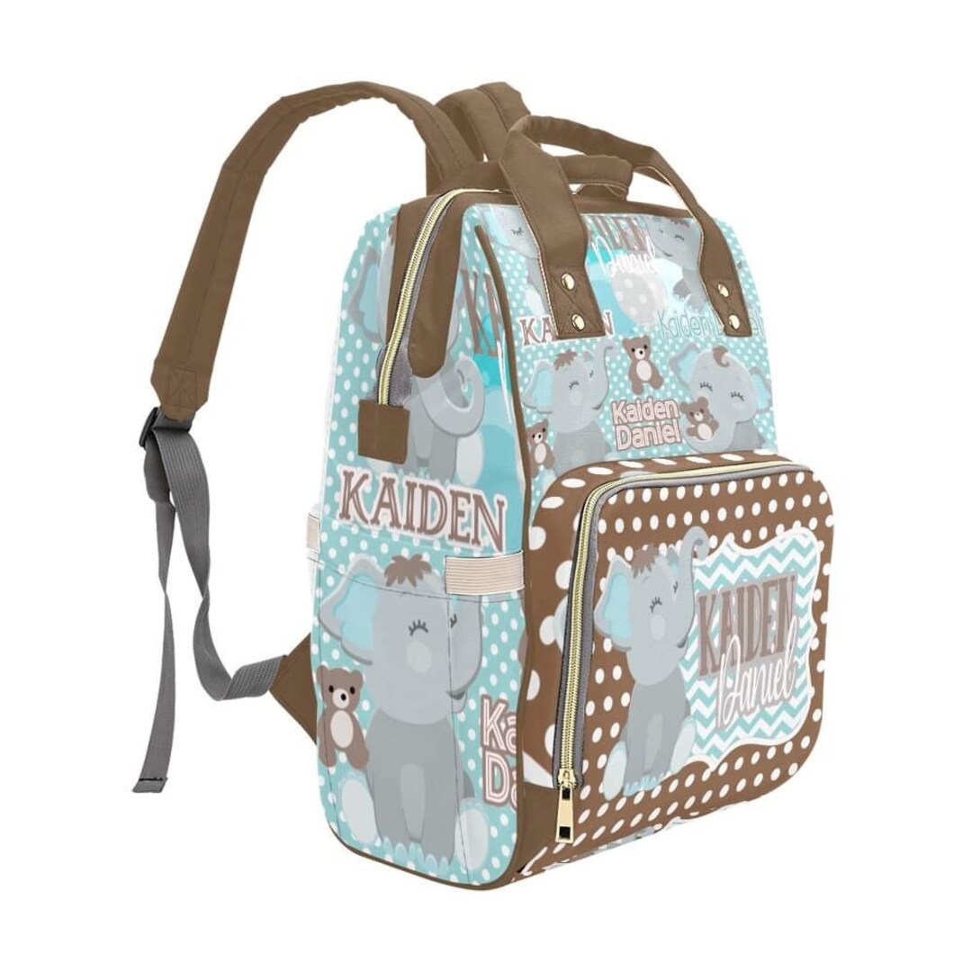 Elephant Baby Boy Backpack Diaper Bag Etsy