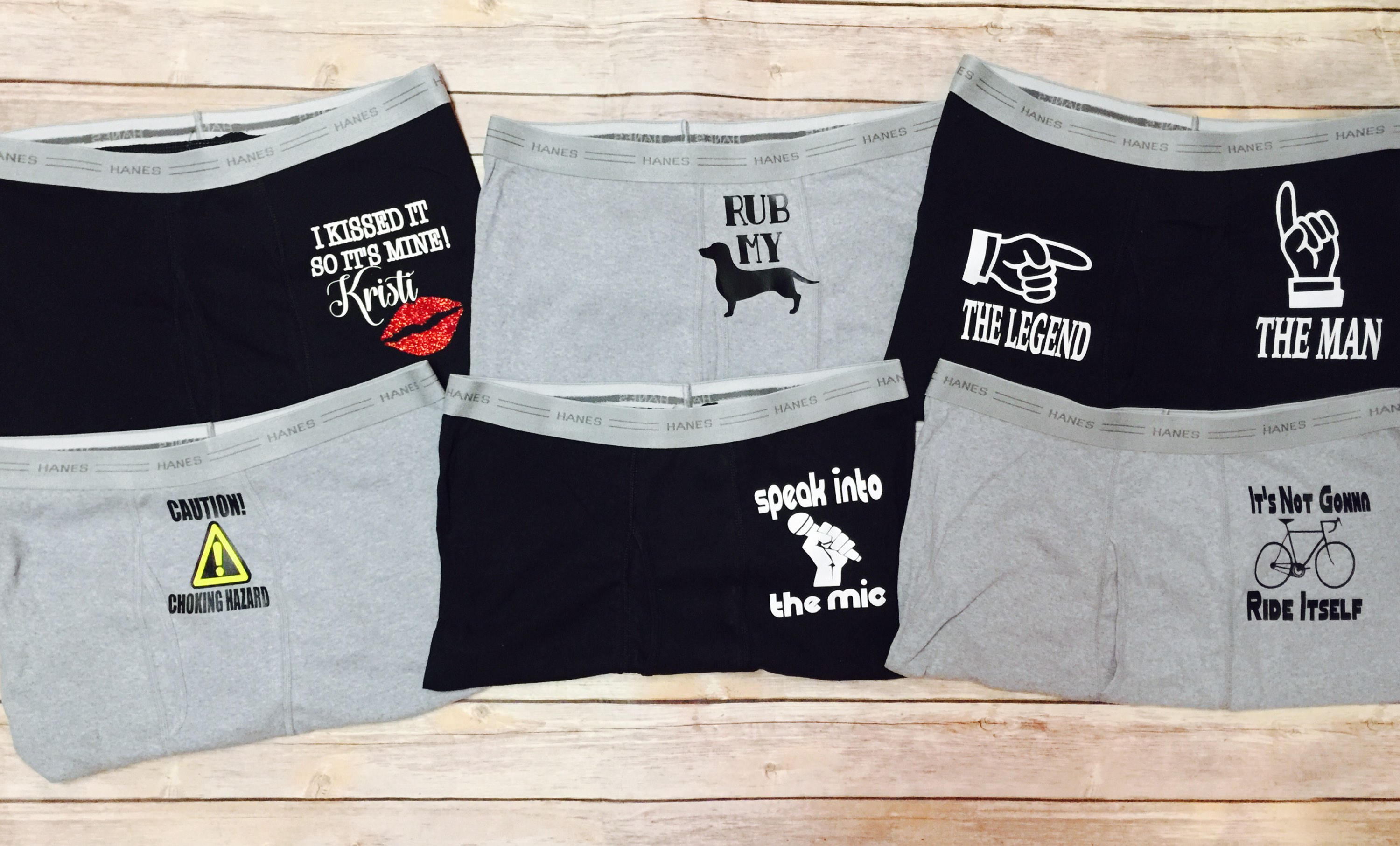 Naughty Men's Underwear Funny Gag Gift Choose 3 Pairs Etsy