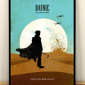 Dune Sci-fi Minimalist Movie Poster, Dune Art Print - Etsy