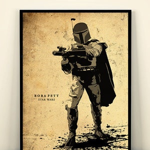 Star Wars Boba Fett Minimalist Movie Poster