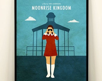 Wes Anderson Moonrise Kingdom Minimalist Movie Poster