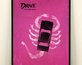 Drive Minimalist Movie Poster, Movie Art, Vintage Movie poster