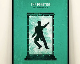 The Prestige Christopher Nolan Minimalist Movie Poster, Movie Art, Vintage Movie poster