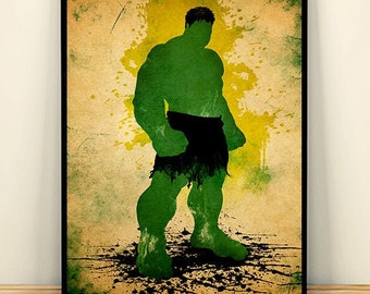 The Avengers Hulk Superhero Minimalist Movie Poster