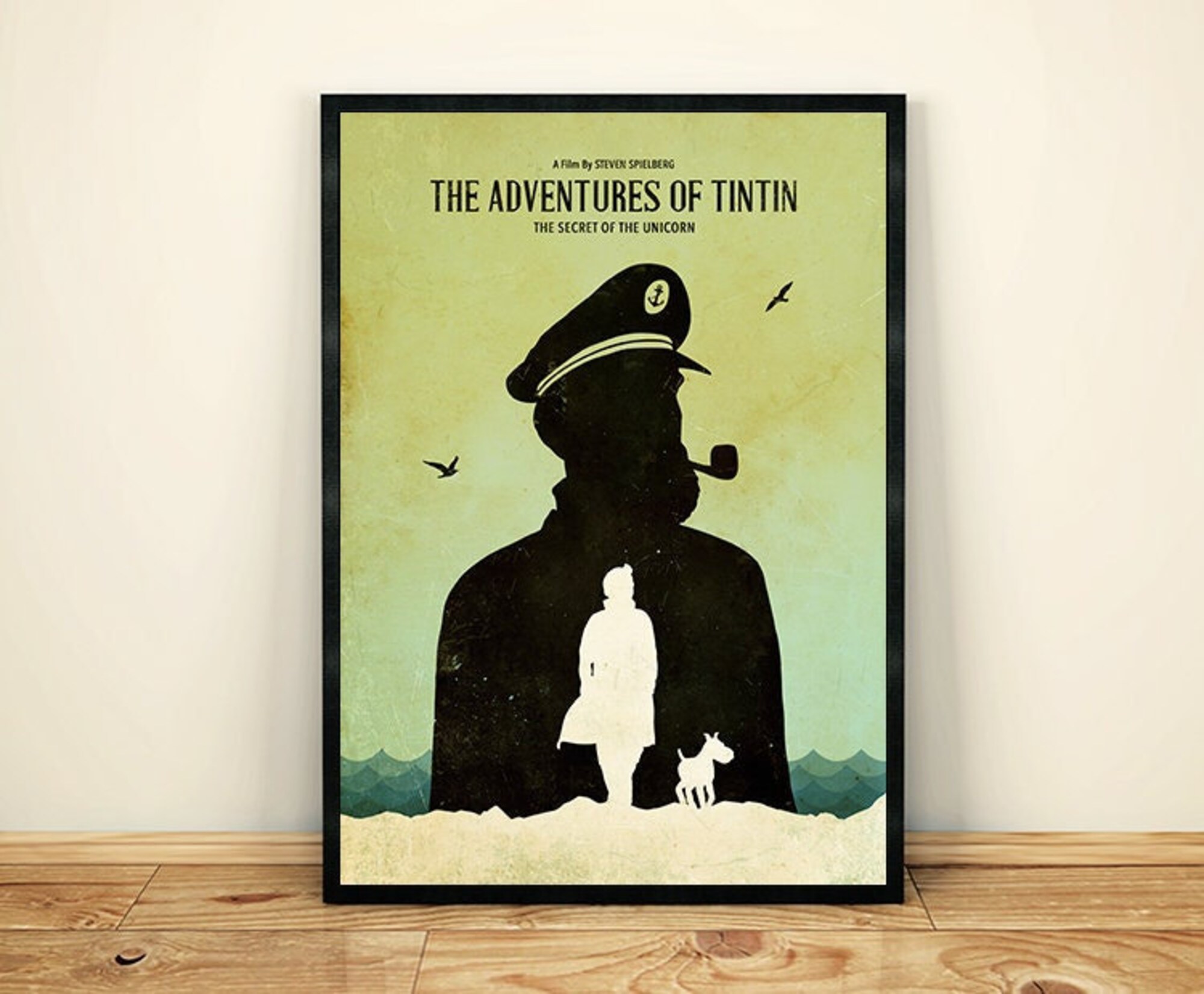 Discover Steven Spielberg The Adventures of Tintin Minimalist Movie Poster