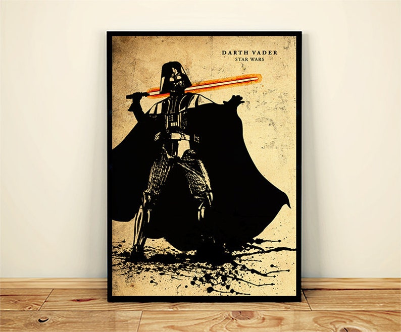 Boba Fett Stormtrooper Star Wars Minimalist Movie Poster Set Darth Vader