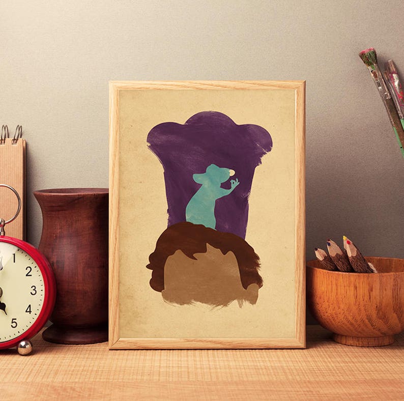 Walt Disney Pixar Ratatouille Minimalist Movie Poster | Etsy