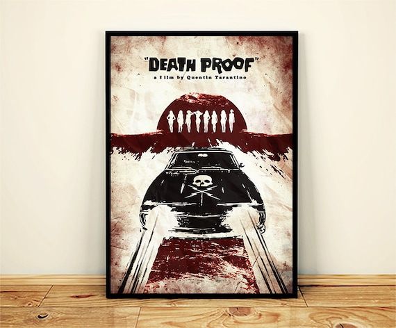 Death Proof Minimalist Poster A Quentin Tarantino Alternative Movie Print Kurt Russell Cult Film Home Decor Artwork Wall Hanging Gift Idea