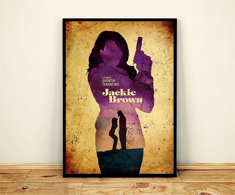 Quentin Tarantino Jackie Brown Minimalist Movie Poster, Tarantino