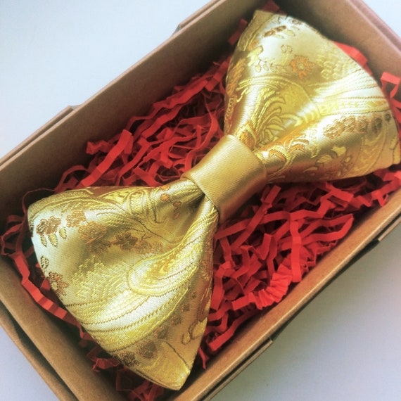 cheap gold bow ties