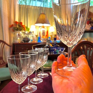 Jg Durand Crystal Wine Glass - Etsy