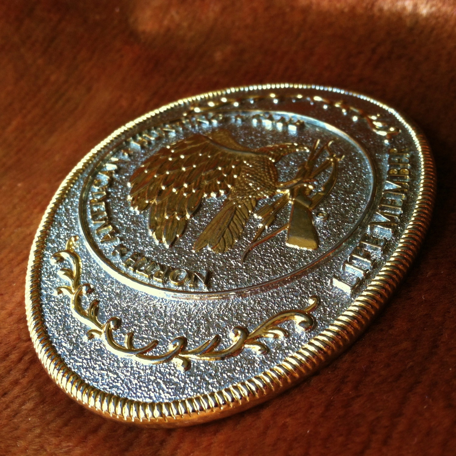 Vintage Belt Buckle North American Hunting Club Life Member Etsy