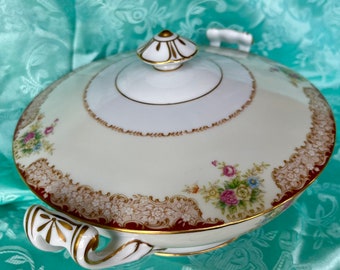 sangoです！ Vintage 1945-1952 SANGO China Dish SAN27 RED Pattern Covered