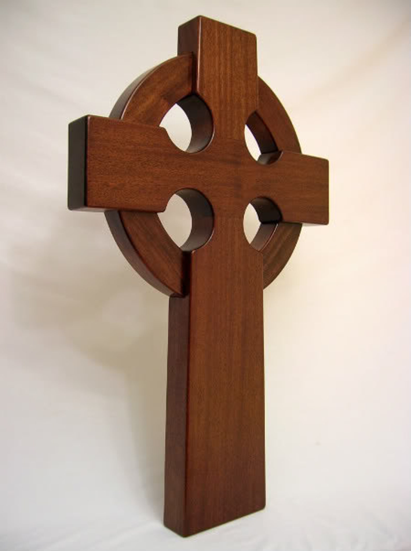 Large 3 Ft. Irish Celtic Wood Wall Cross Mahogany Religious Etsy