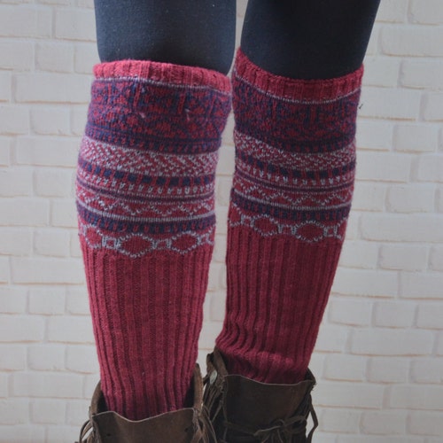 Thigh High Leg Warmers Over the Knee Socks Woman Leg Etsy
