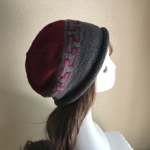 Slouchy Beanie,knit slouchy hat,hand  knited  hat, Beanie, Hat, Wool, Knitted,  Winter Hat,  Knit Hat, Hats Women, Christmas Gifts
