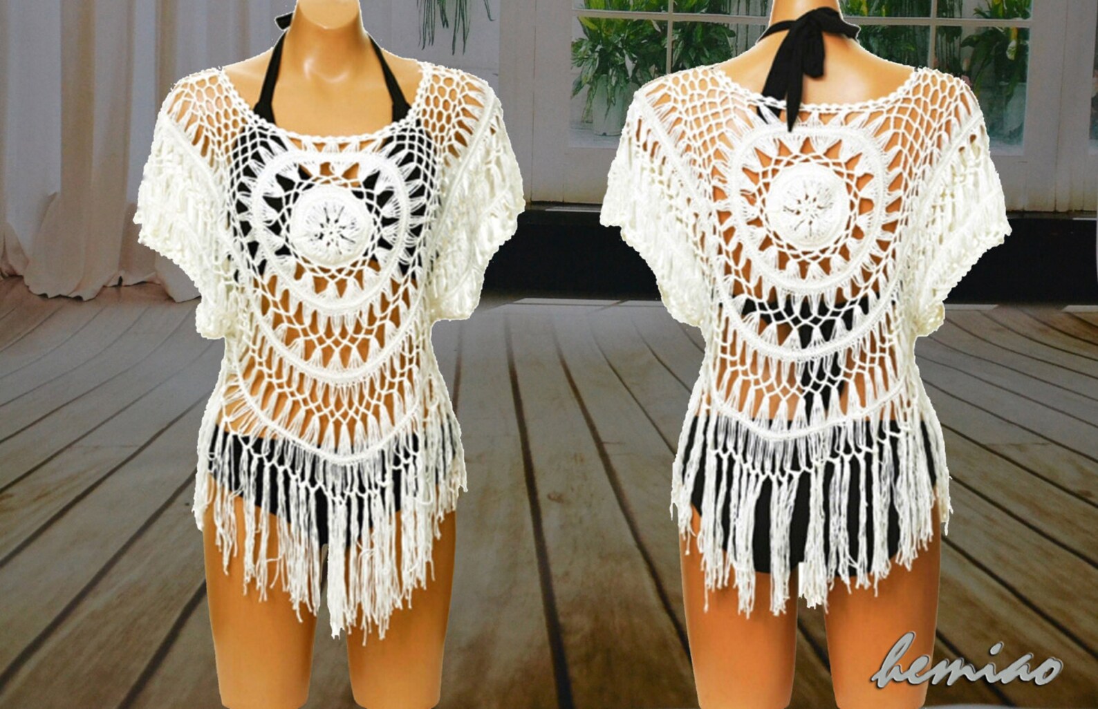 Вязаное Платье С Бахромой фото 14