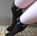 SALE Spiked   knee high  boot  socks  ,studded socks , studdes  Thigh High socks ,over the knee socks with  the   rivets 