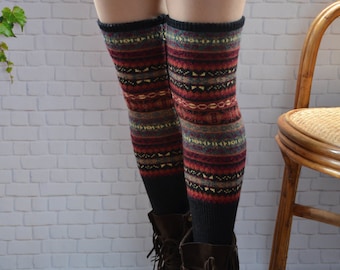 womens Leg Warmers,Knit over knee long Leg Warmers ,thigh high socks , thigh high leg warmers