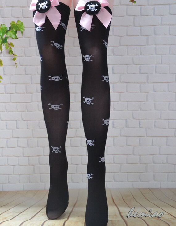 Skulls Thigh Highs sexy Skulls Knee 