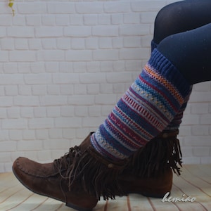 Womens Leg warmers ,knit leg warmers women,Bohemia  leg warmers, Boot Socks, knit knee high socks,knit boot cuffs