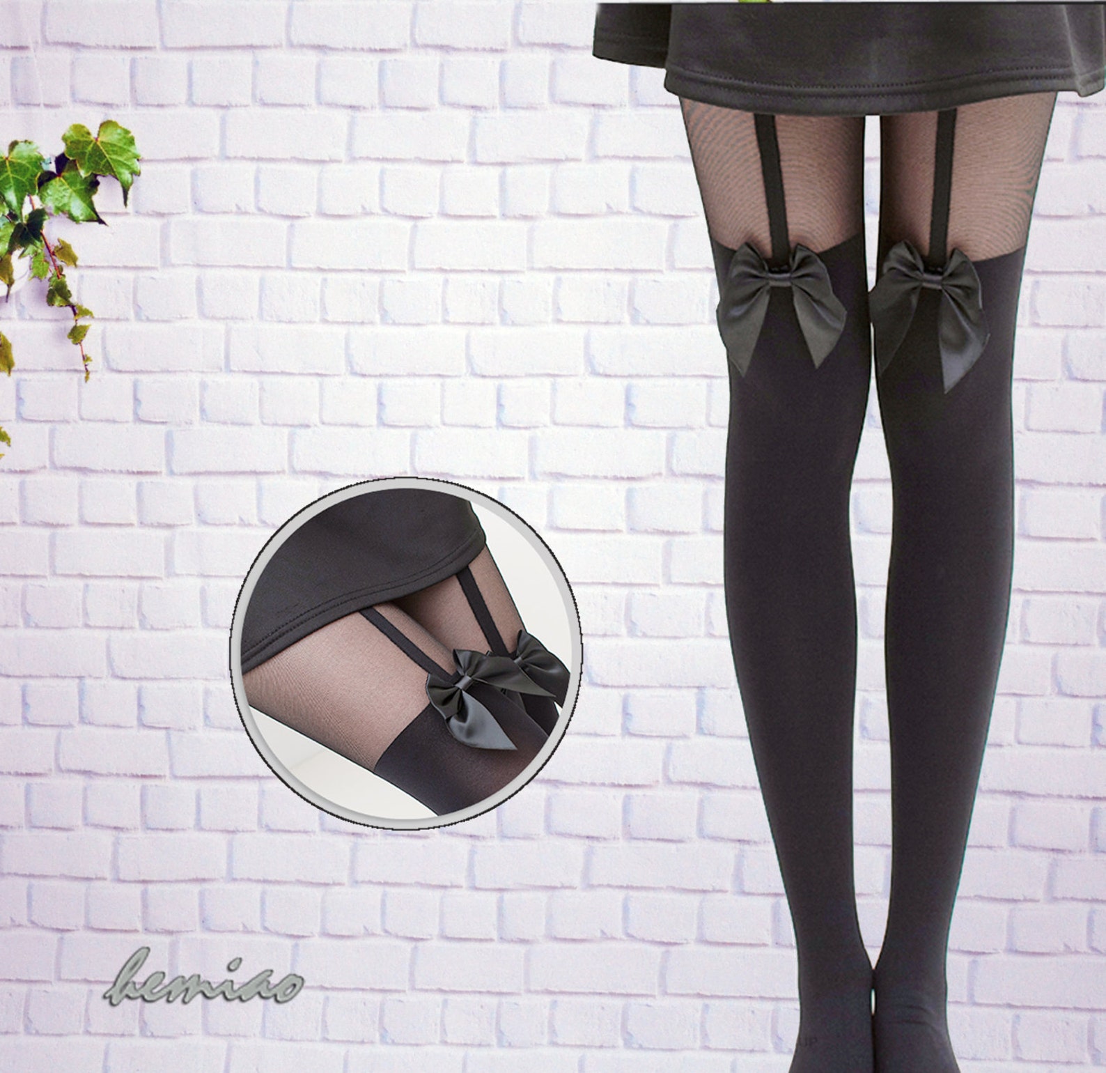Thigh High Garter thigh High Pantyhosesexy Black Lace Knee Etsy