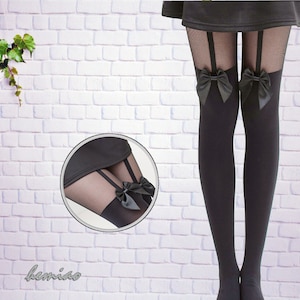 Thigh high garter ,Thigh high  pantyhose,Sexy Black Lace Knee Socks Thigh High  Womens Boot Socks with Bows, black pantyhose