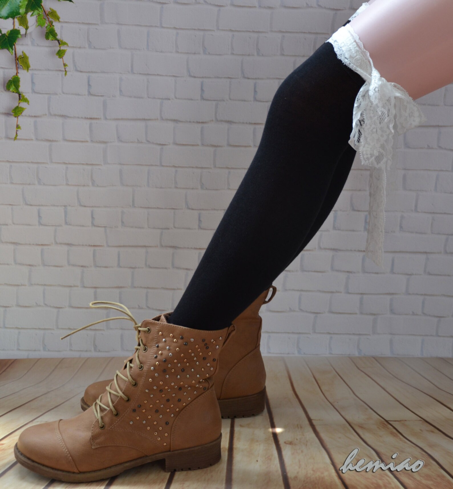 Womens Lace Boot Sockswomen Knee Socks Thigh High Socksknee Etsy