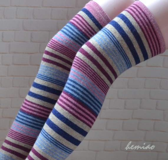 striped wool tights