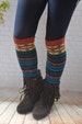 Bohemian Multicolor Socks, Boho  leg  warmers  ,Bohemia leg  warmers  ,Knit  womens  leg warmers ,chunky   leg warmer ,winter accessories, 