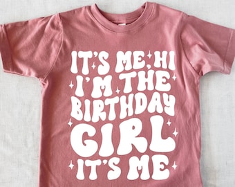 It's Me Hi I'm The Birthday Girl Shirt,Birthday Party Shirt,Birthday Squad,Youth Birthday Girl Shirt,Birthday Shirt,Birthday Girl Shirt