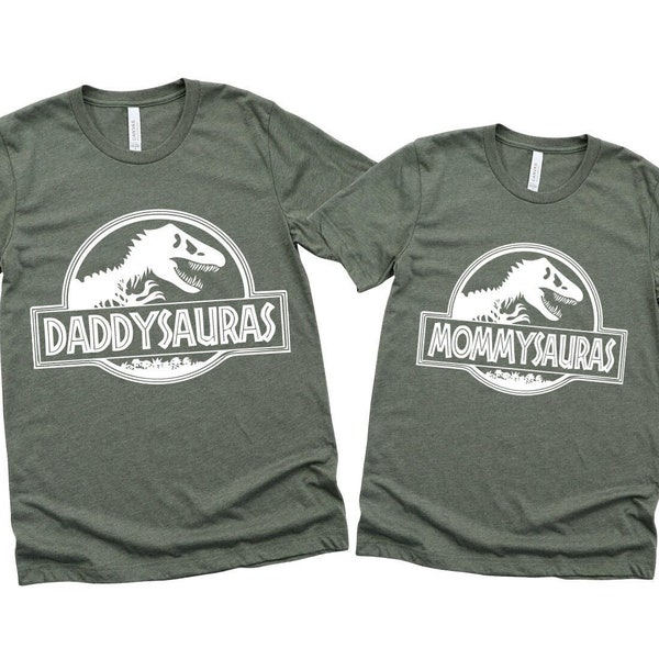 Dinosaur Birthday Shirt Parents Mommysauras Tee Daddysauras Birthday Shirt Girls Dinosaur Shirt Jurassic Matching Dinosaur Shirts