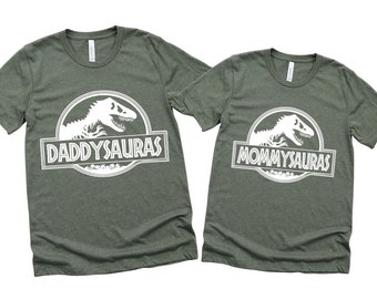 Dinosaur Birthday Shirt Parents Mommysauras Tee Daddysauras Birthday Shirt Girls Dinosaur Shirt Jurassic Matching Dinosaur Shirts