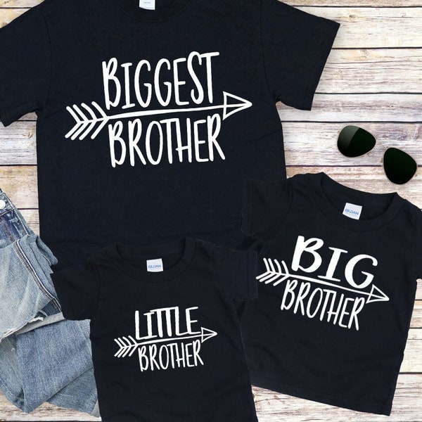 Le plus grand grand petit frère promu grand frère petit frère annonce de grossesse frère chemises assorties