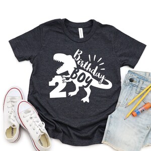 SECOND Birthday Shirt 2nd Birthday Outfit Two Rex Dinosaur Birthday Shirt Dinosaur Birthday Shirt Boys Jurassic Birthday Shirt