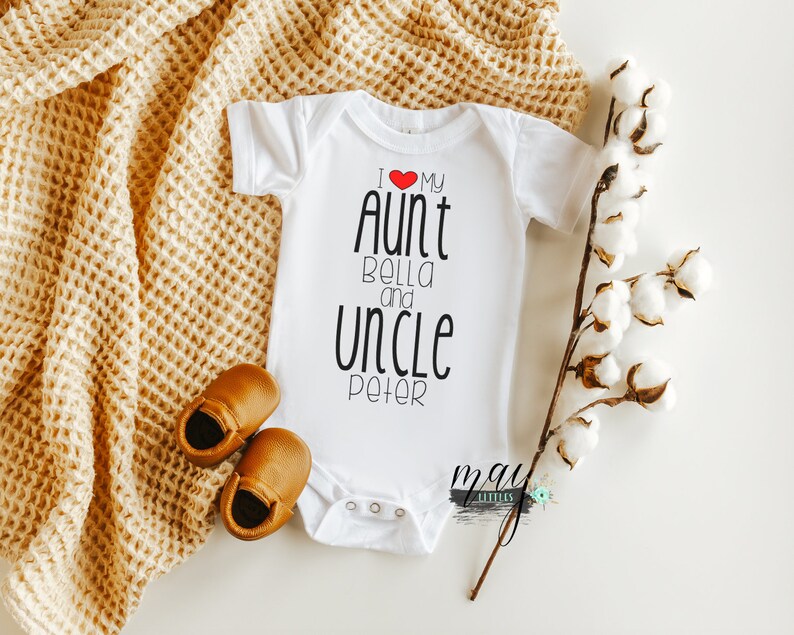 Jaime ma tante et mon oncle Tante et oncle Body body bébé | Etsy