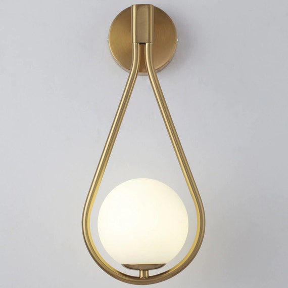 Modern Teardrop Pendant Light Gold 