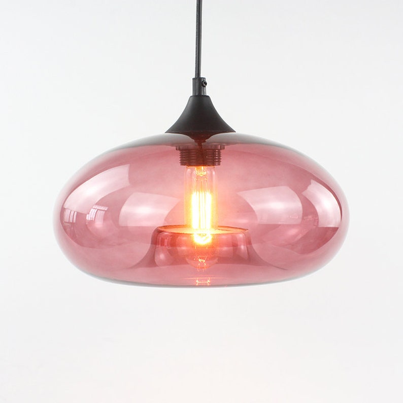 Modern Glass Pendant Lights Glass Light Pendant Lights Ceiling Etsy