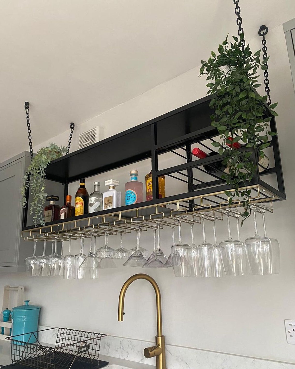 Ceiling Mounted Wine Rack Wine Racks Suspended Wine Rack Etsy UK