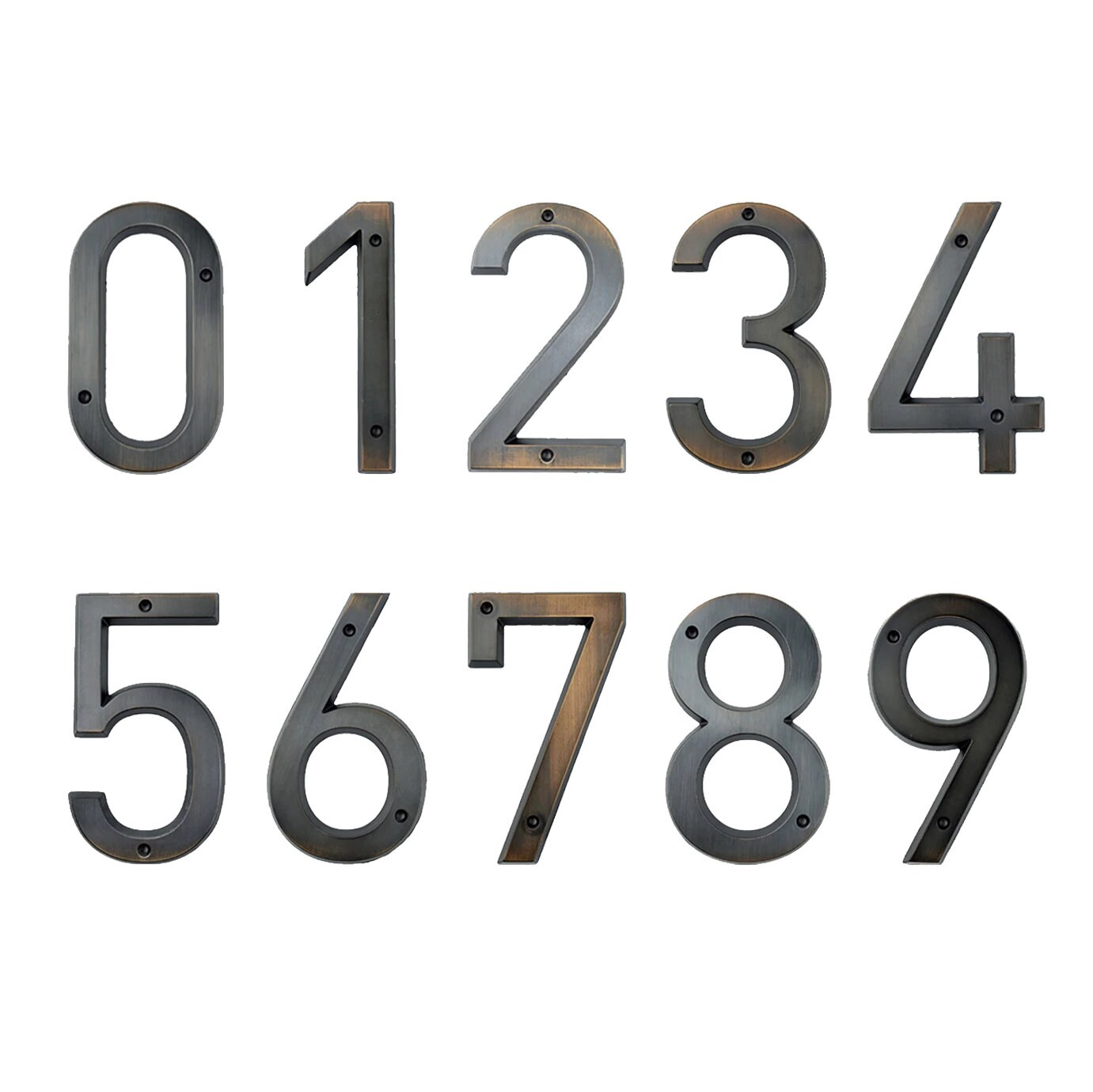 Bronze Floating House Numbers 15cm House Numbers Black and Etsy UK