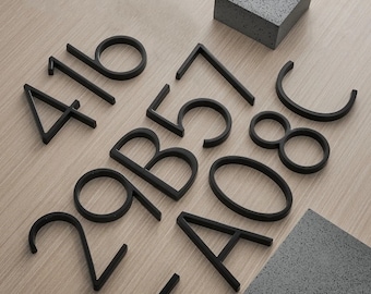 Floating Silver House Numbers Silver House Numbers House Numbers 5 inch House Numbers Front Door Numbers Metal Numbers Address Numbers