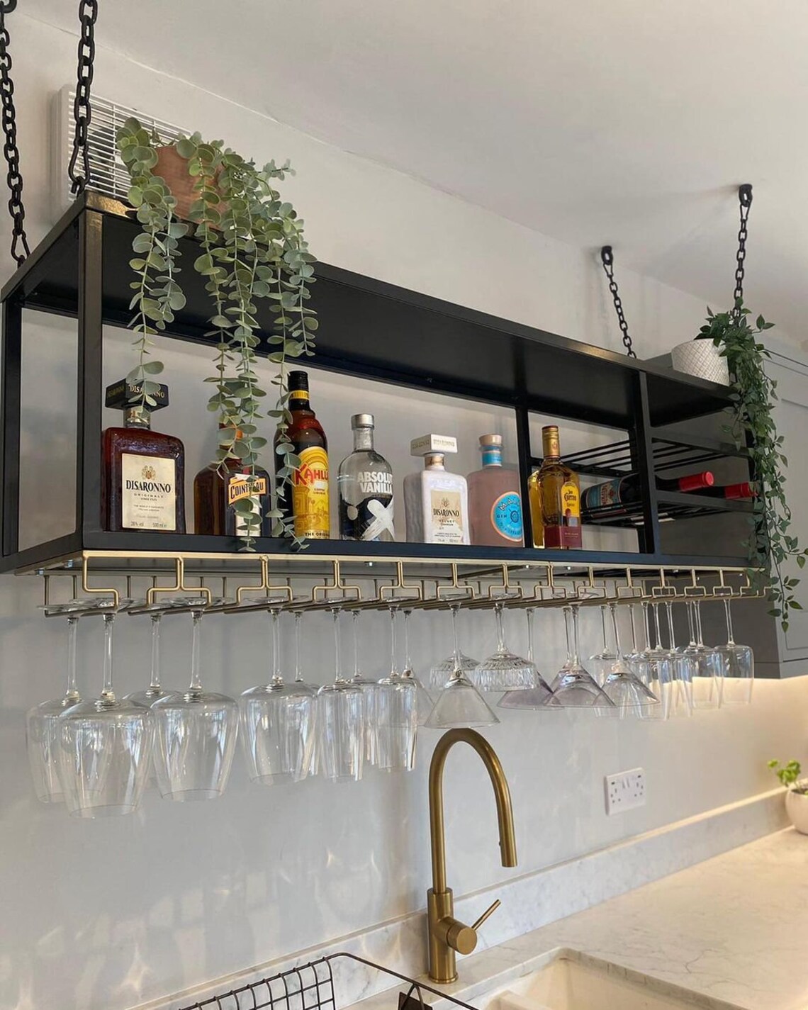 Ceiling Mounted Wine Rack Wine Racks Suspended Wine Rack Etsy UK