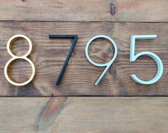 Floating Modern House Numbers/ 5 inch House Numbers/ Metal House Numbers/ Address house Sign/ Door Numbers/ Floating House Numbers/ Numbers