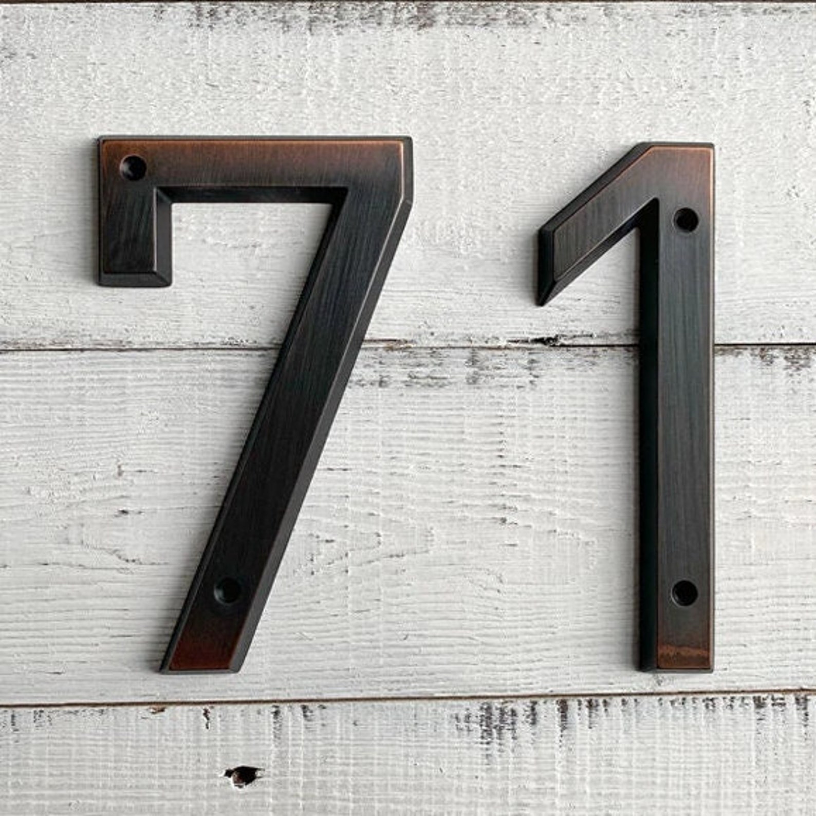 Bronze Floating House Numbers 15cm House Numbers Black and Etsy UK
