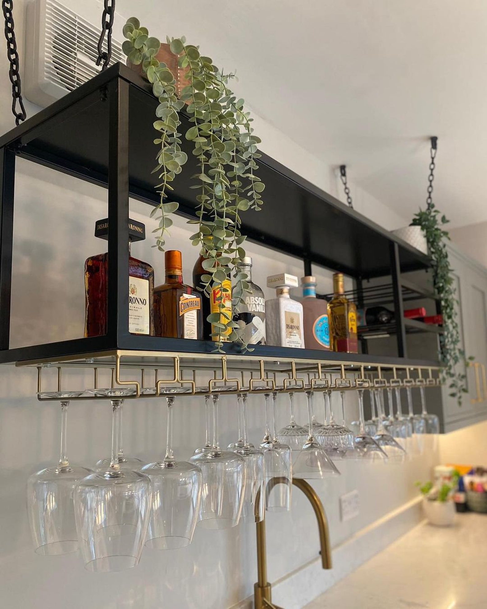 Ceiling Mounted Wine Rack Wine Racks Suspended Wine Rack Etsy UK