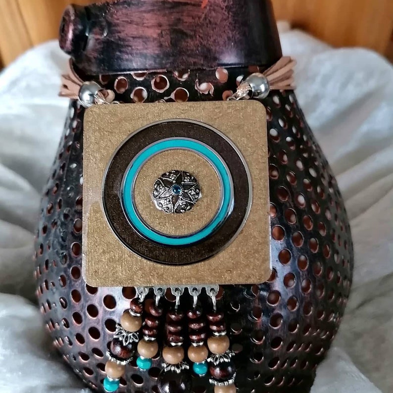 Handmade handmade wooden jewelry turquoise sand