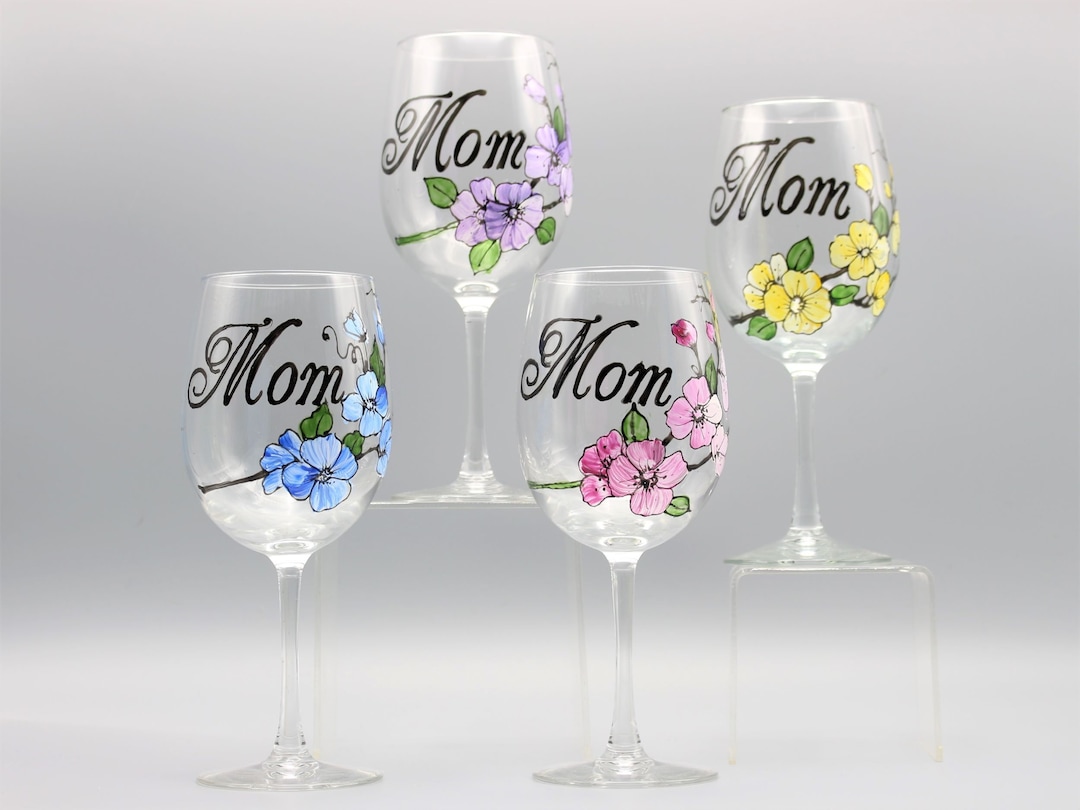 Mother's Day Wine Glass, Mother's Day Gift, Personalized Mother's Day