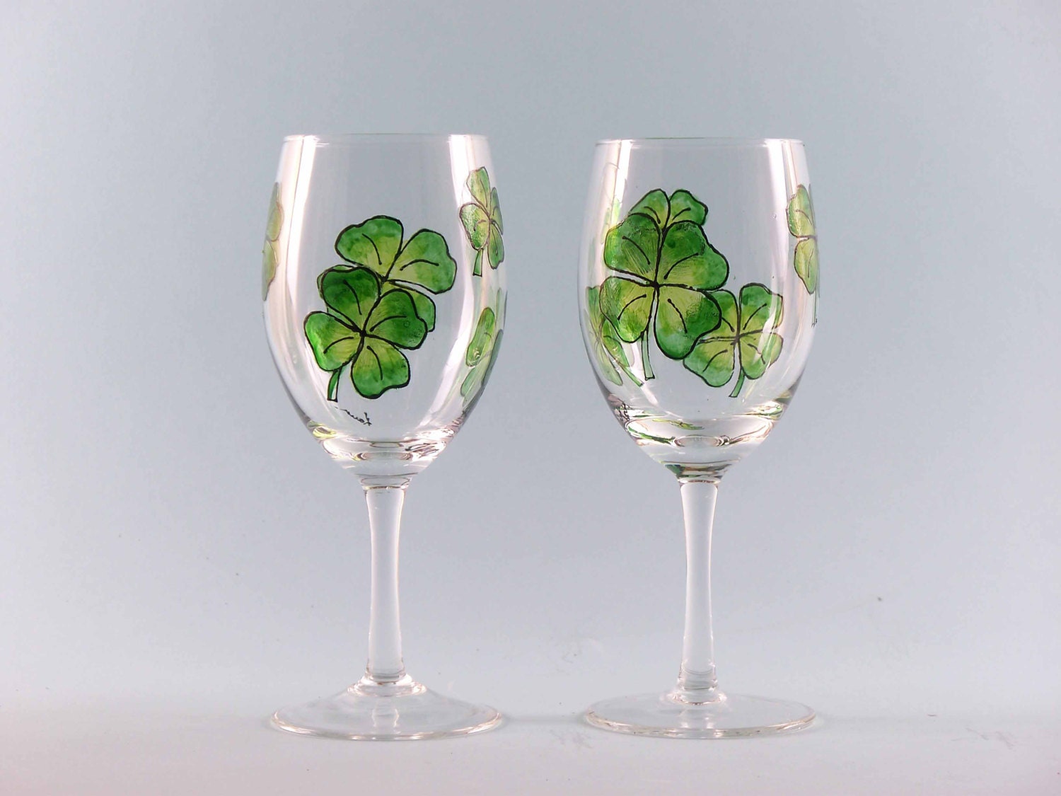 st patricks day wine glasses to paint