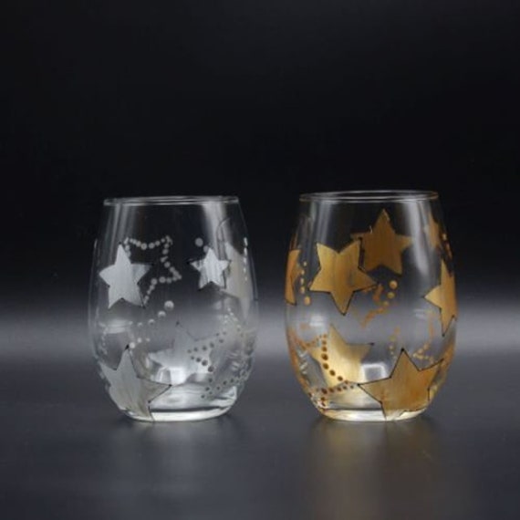 GR Gift Republic Stars In Glass - Solar Powered Starry Night Light In A Blue Jar, Projects Constellations