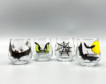 Hand Painted Halloween Tea Light Holder Set of 4